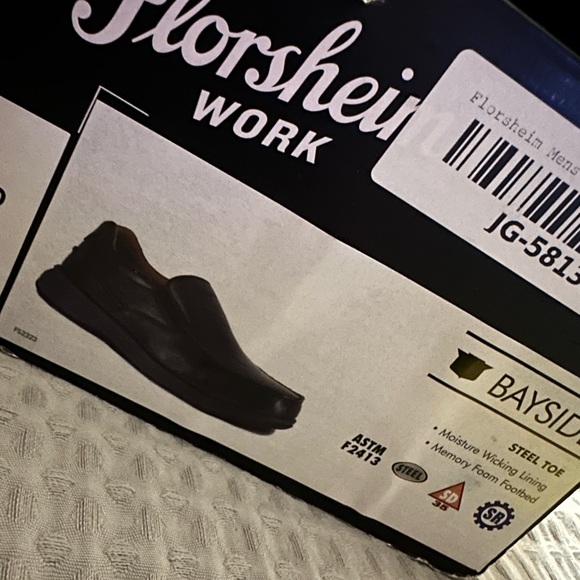 Men’s Florsheim Safety Work Slip On Shoe - Size 10